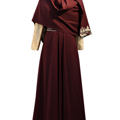 Purple Muslim Evening Dresses A-line Long Sleeves..
