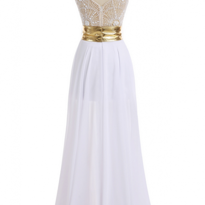 Luxurious Prom Dresses A-line V-neck Cap Sleeves..