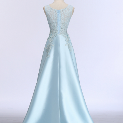 Luxury Satin Lace Evening Dress The Bride Banquet..