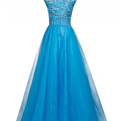 Arrive Prom Gowns A-line Tulle Prom Dress..