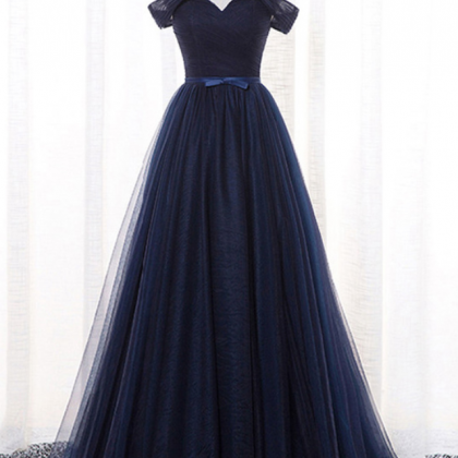 Elegant A-line Real Photos Evening Dresses Tulle..