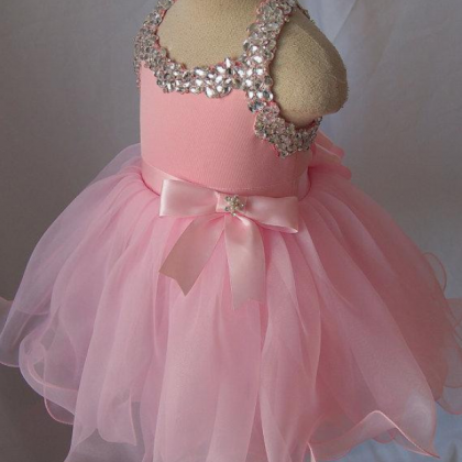 Flower Girl Dresses Pink Infant Little Girl Dress..