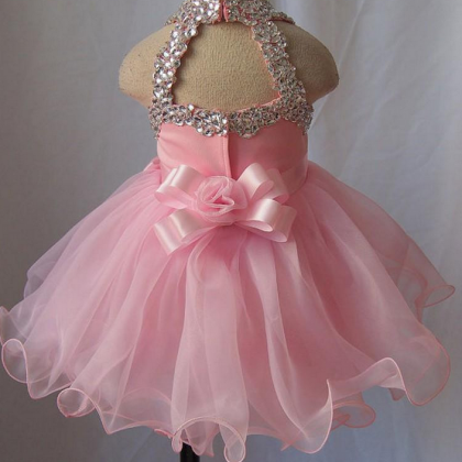 Flower Girl Dresses Pink Infant Little Girl Dress..