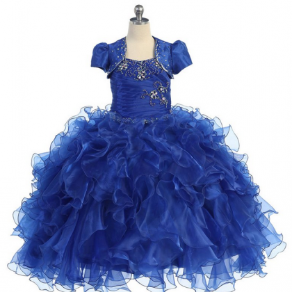 Flower Girl Dresses Ruffled Ball Gown Pageant..