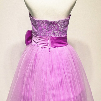 Aline Purple Homecoming Dresses,hollow Sleeveless..