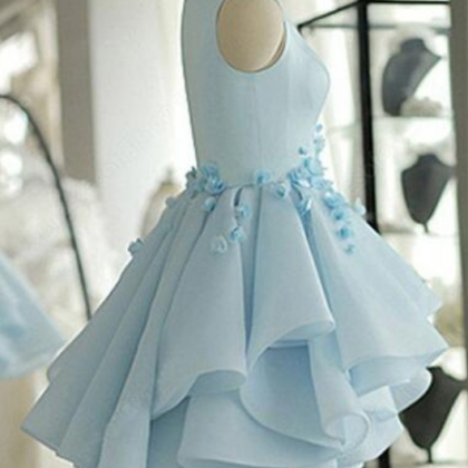 Sky Blue Homecoming Dresses, Homecoming..