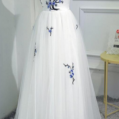 Charming Prom Dress, Elegant Tulle Prom Dresses,..