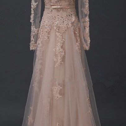 Charming Prom Dress, Elegant Prom Dresses, Long..