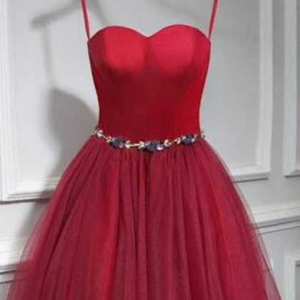 Homecoming Dress,red Short Prom Dress, Homecoming..