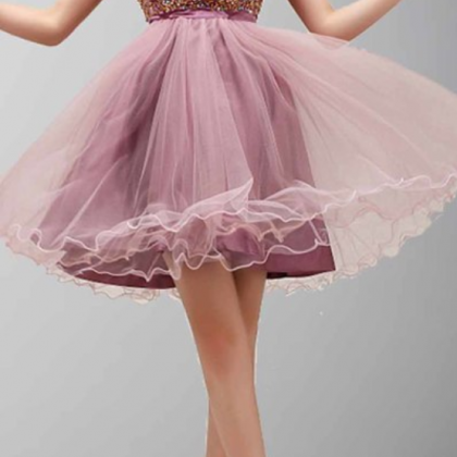 Dusty Pink Homecoming Dresses,sweetheart Prom..