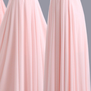 Bridesmaid Dress,long Bridesmaid Dress ,pink..