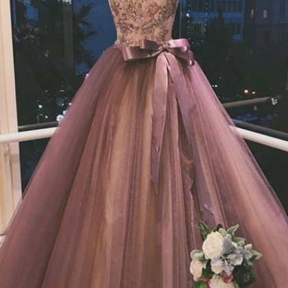 Glamorous Ball Gown Prom Dresses Strapless..
