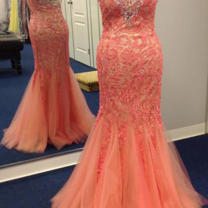 Charming Prom Dress,long Prom Dress, Elegant Tulle..