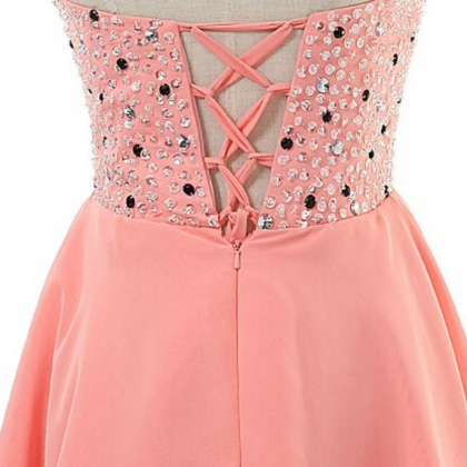 Halter A-Line Lace and Chiffon Homecoming Dresses