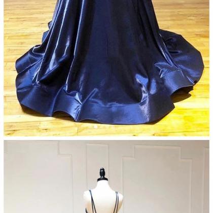 Shiny Sequin Tulle Spaghetti Straps V-Neck Open Back Lace Up A-Line Long Prom Dresses,SFPD0312