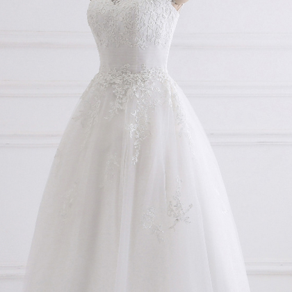 Pretty A line Straps White Date Night Dress Tulle Prom Dresses Birthday Party Outfit