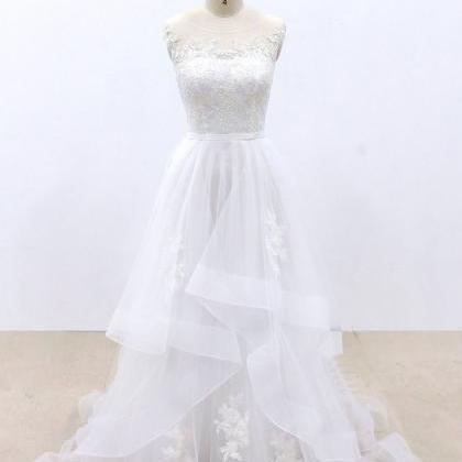 White Lace Wedding Dress, Wedding Dress,custom..