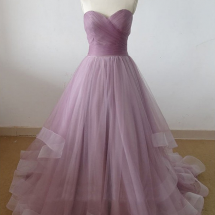 Dusty Rose Prom Dress A-line,long Homecoming..