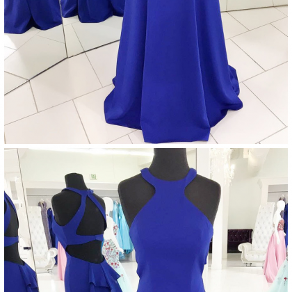 Royal Blue Prom Dress 2019, Birthday Party Gown,..