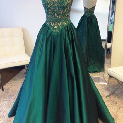 Green Prom Dresses 2019 Halter Neckline, Birthday..