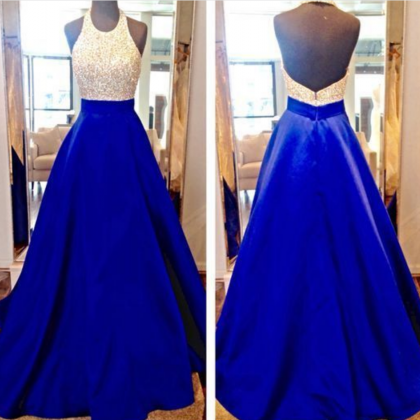 Ball Gown Prom Dresses,sexy Prom Dress,backless..