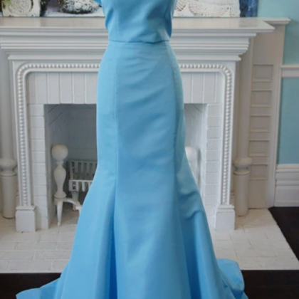 Mermaid Long Prom Dress, 2 Pieces Formal Evening..