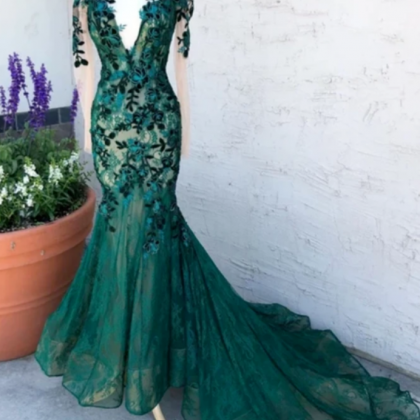 Prom Dresses With Sleeves Illusion Neck Party