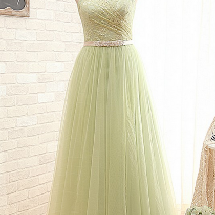 Ready To Ship Mint Green Lace Prom Dress,tulle..