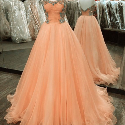 Peach ball sale gowns