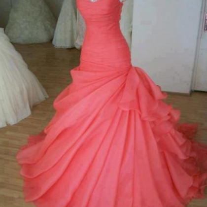 Charming Pink Prom Dress,sexy Sweetheart Evening..