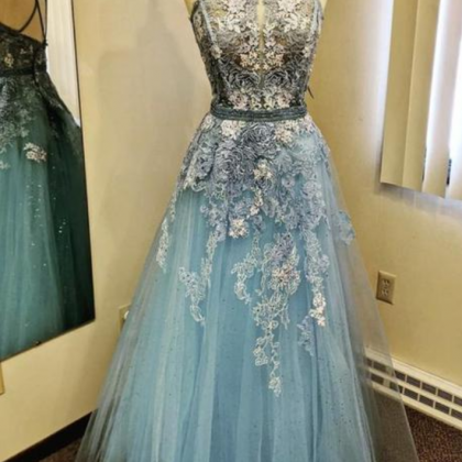 Lace Long Prom Dress Evening Dress