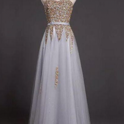 Long Prom Dress,tulle Prom Dresses,a-line Prom..