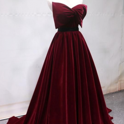 Burgundy Prom Dress Unique Prom Dress Evening Gown