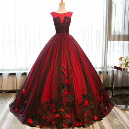 Red Prom Dresses,princess Prom Dresses,quinceanera..