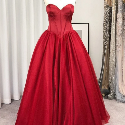 Prom Dresses Ball Gown Sleeveless Tulle With..