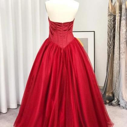 Prom Dresses Ball Gown Sleeveless Tulle With..