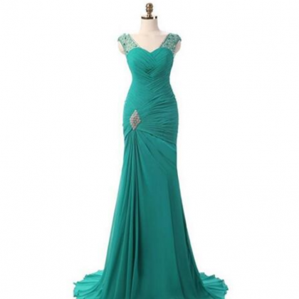 Emerald Green Prom Dress 2018 Robe De Soiree..