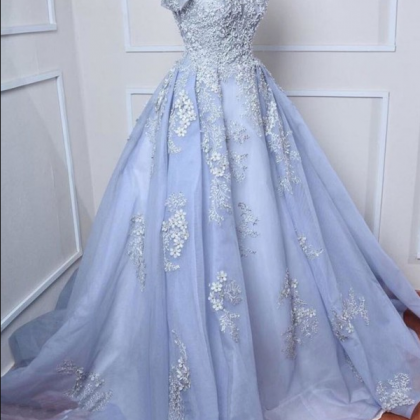 Lace, Blue Wedding Dresses Fashion Prom Dresses