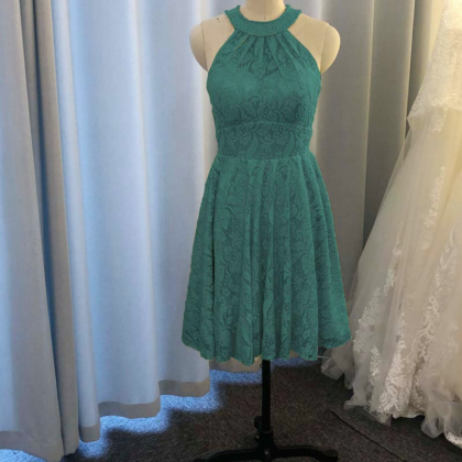 Green Bridesmaid Dresses, Lace Bridesmaid Dresses,..