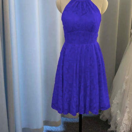 Royal Blue Bridesmaid Dresses, Lace Bridesmaid..
