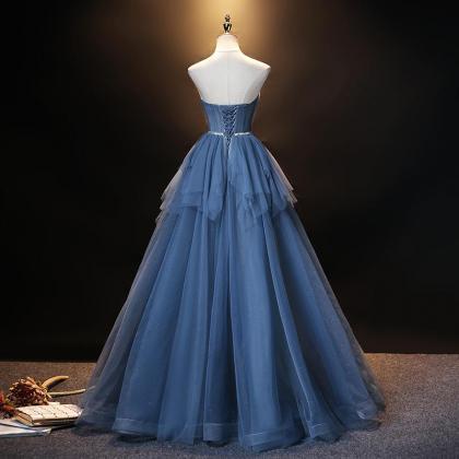 Prom Dresses Tulle Sweetheart Simple Pretty Floor..