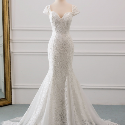 Cap Sleeve Style Lace Wedding Dress 2021 Wedding..