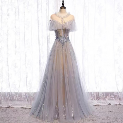 Fairy, Temperament, High-neckparty Dress, Elegant..