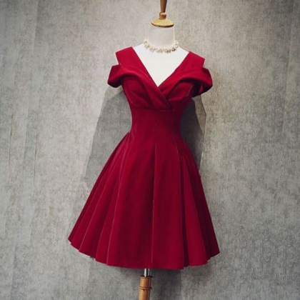 Sexy Homecoming Dress,red Party Dress ,unique Gown