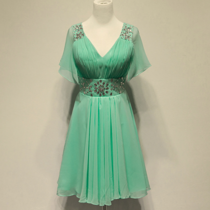Short Prom Dress,green Prom Dress,cute Prom..