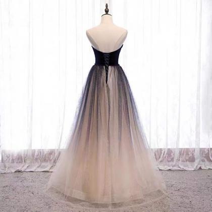 Strapless Evening Dress, Fairy, Prom Dress,..