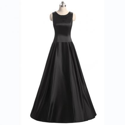Prom Dresses O-neck Sleeveless Formal Party Gowns..