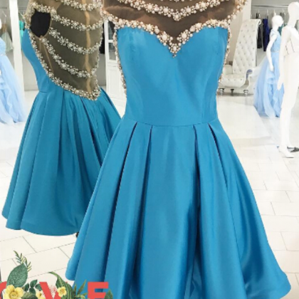 Prom Dress,blue Women Dresses,homecoming Dresses,..