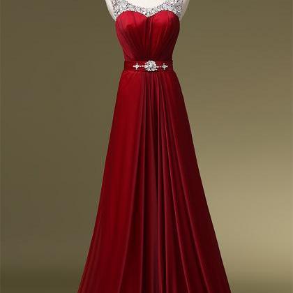 Handmade Prom Dress, Real Made Prom Dress,red Prom..