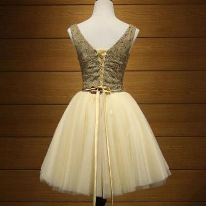 Homecoming Dresses,cute Tulle Lace Short Prom..